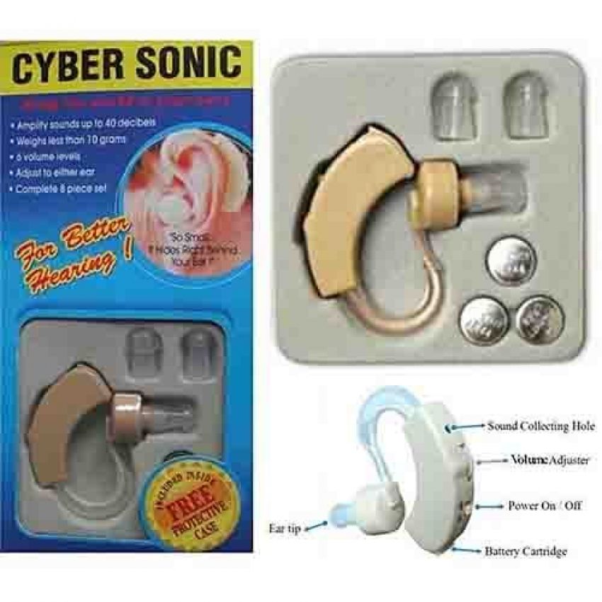 1 New Cyber Sonic Hearing Sound Enhancer Ear Machine Aid For Hearing